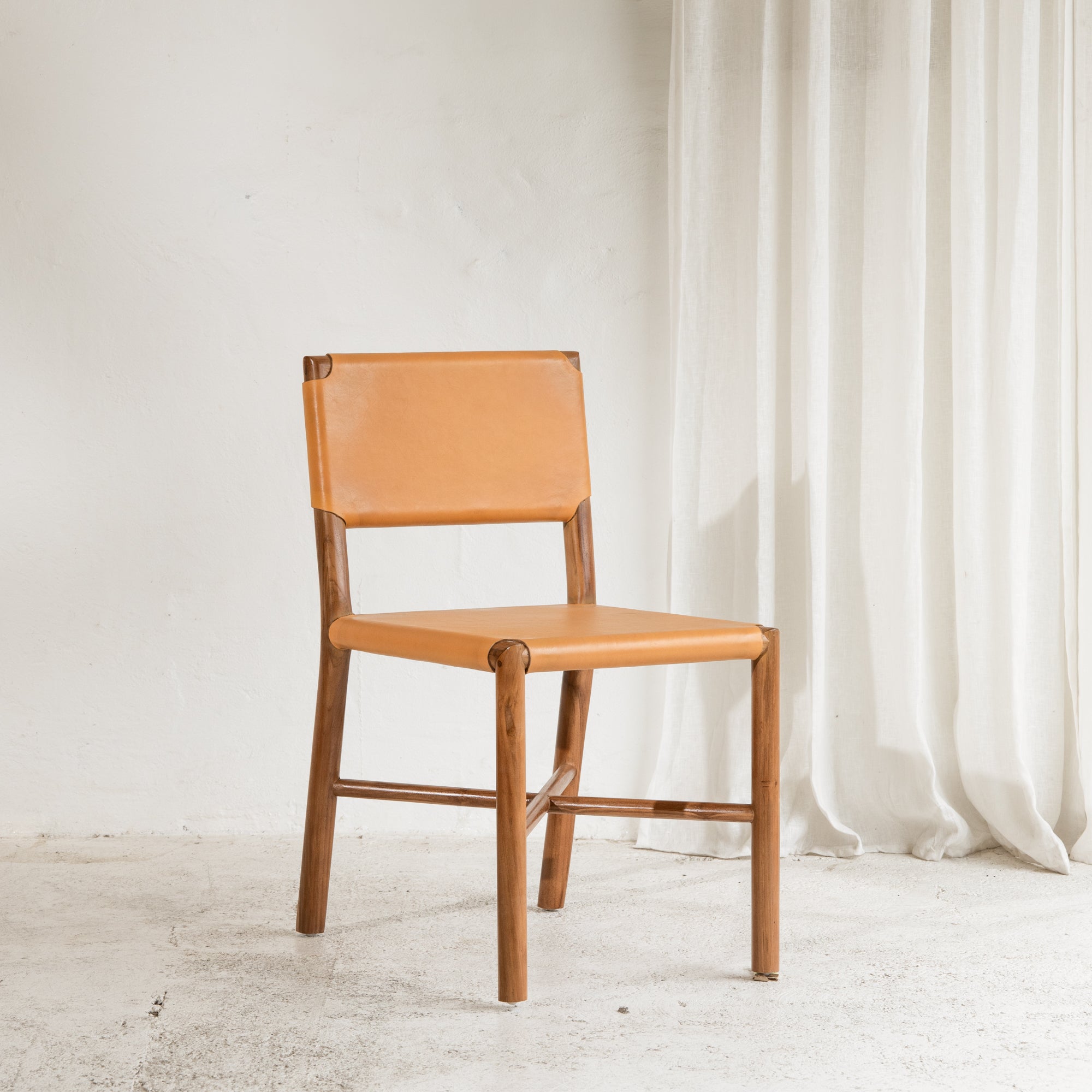 Soren Leather Dining Chair - Mustard – Inartisan.