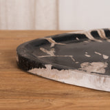 Neros Petrified Wood Teardrop Platter