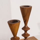 Sava TImber Candle Holders