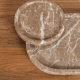 Leor Curved Marble Tray