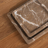 Neris Squared Marble Tray