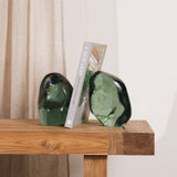 Green Sculptural Bookends