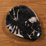 Neros Petrified Wood Teardrop Platter