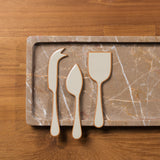 Alder Enamel Cheese Set - Flax