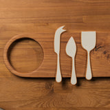 Alder Enamel Cheese Set - Flax