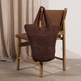 Lia Woven Bag - Chocolate