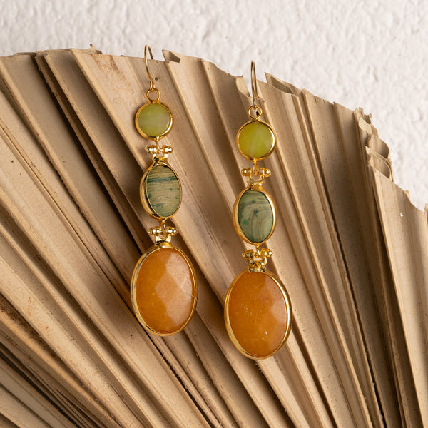 Akara Triple Drop Earrings