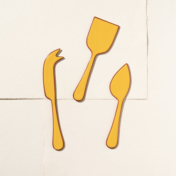 Alder Enamel Cheese Set - Chai