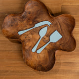 Alder Enamel Cheese Set - Duck Egg