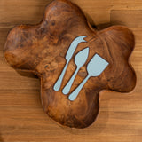 Alder Enamel Cheese Set - Duck Egg