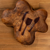 Alder Enamel Cheese Set - Hazelnut