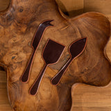 Alder Enamel Cheese Set - Hazelnut