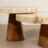 Amata Coffee Tables with Solid Onyx Top