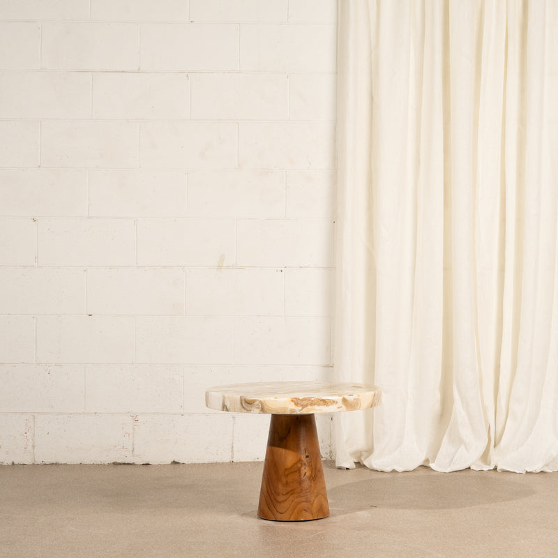 Amata Coffee Tables with Solid Onyx Top