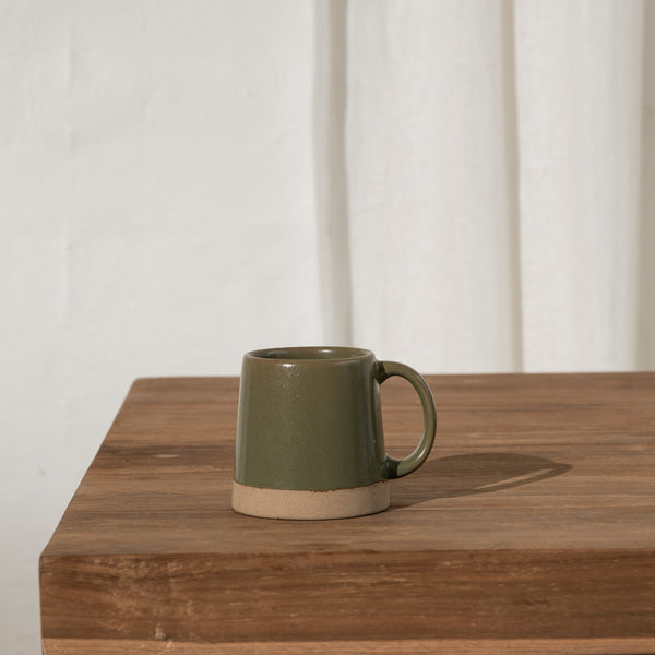 Andres Angled Dipped Mug - Olive