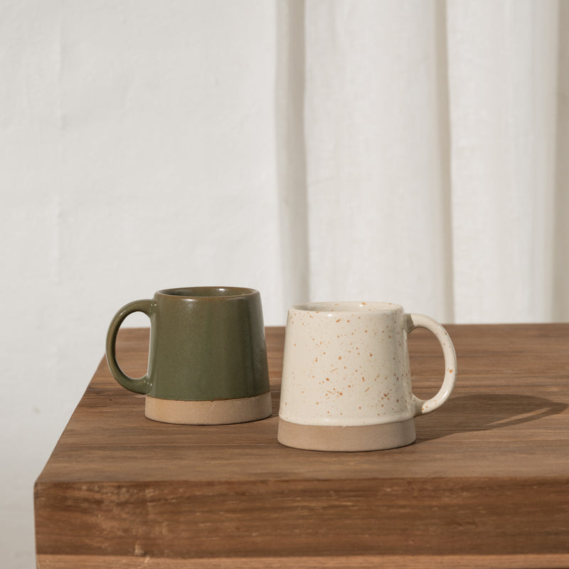 Andres Angled Dipped Mug - Cream