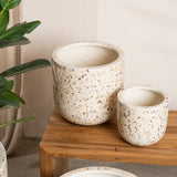 Inken Lightweight Curved Pot - Shell Finish