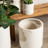 Arjen Lightweight Cylindrical Pot - Terrazzo Finish
