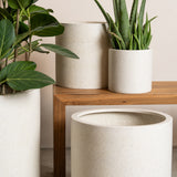 Arjen Lightweight Cylindrical Pot - Terrazzo Finish