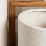 Arjen Lightweight Cylindrical Pot - Terrazzo Finish