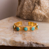 Keleos Multi Stone Cuff Bracelet