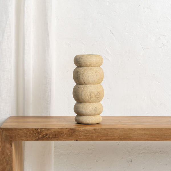 Adara Sandstone Candle Holder