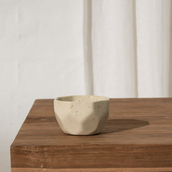 Elin Faceted Bowl - Cream