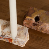 Elio Rainbow Sandstone Candle Holder