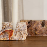 Elio Rainbow Sandstone Candle Holder