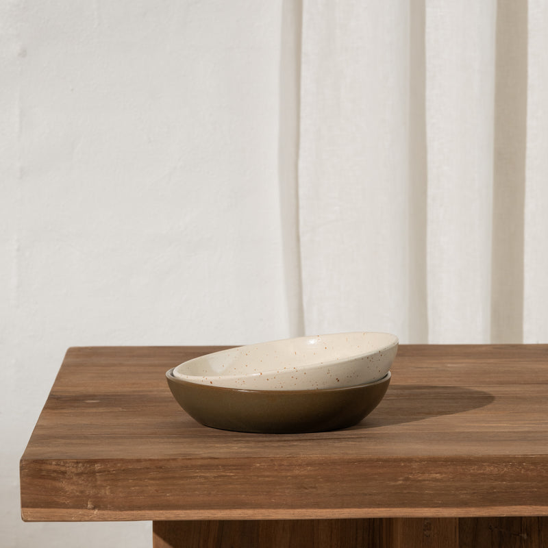 Freya Round Bowl - Olive