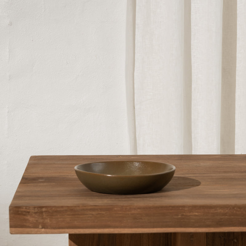 Freya Round Bowl - Olive