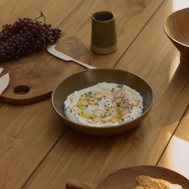 Freya Round Bowl - Olive