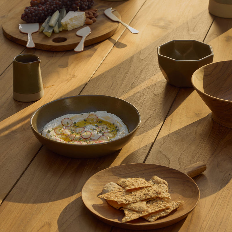 Freya Round Bowl - Olive