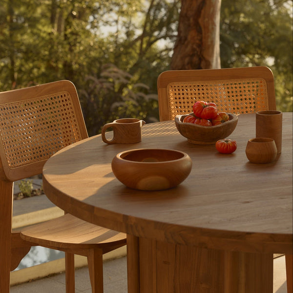 Enna Round Timber Bowl