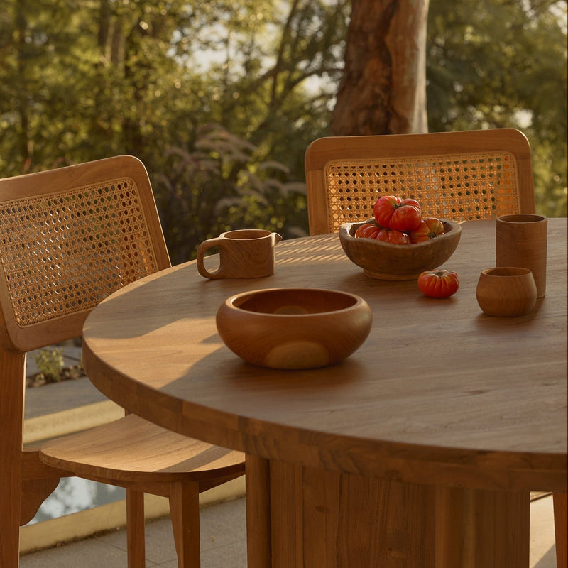 Enna Round Timber Bowl