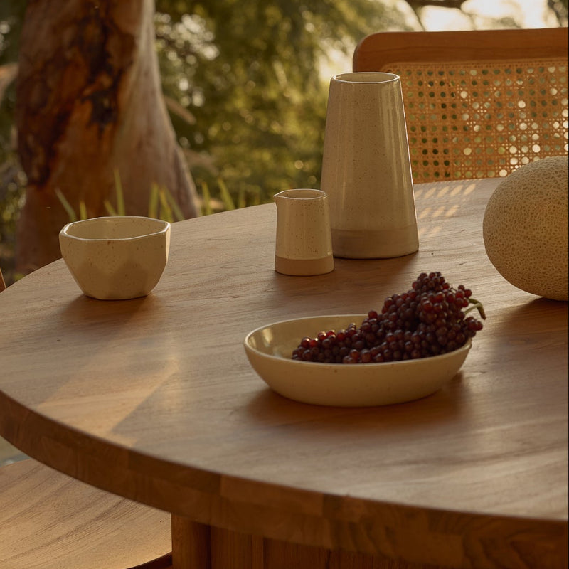 Freya Round Bowl - Cream