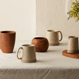 Andres Angled Dipped Mug - Cream