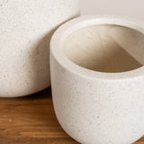 Inken Lightweight Curved Pot - Terrazzo Finish