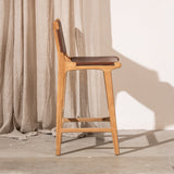 Kelile Leather Barstool
