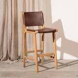 Kelile Leather Barstool