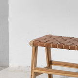 Kemi Tan Leather Bench