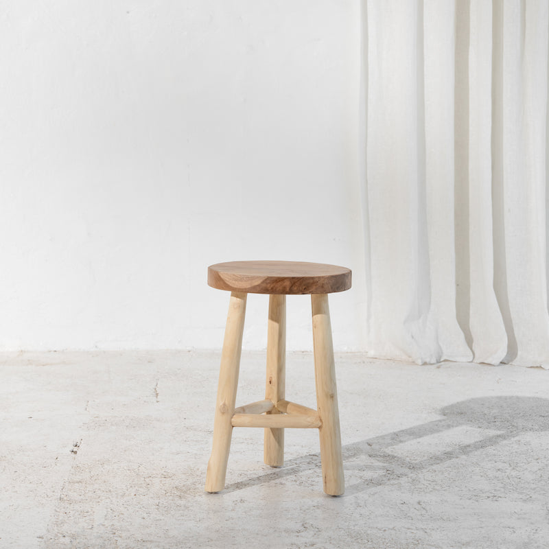 Lale Rustic Milking Stool - 46cm