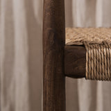 Larah Barstool Walnut - Viro Rope