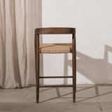 Larah Barstool Walnut - Viro Rope