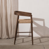 Larah Barstool Walnut - Viro Rope