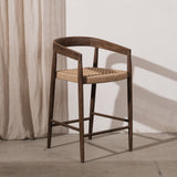 Larah Barstool Walnut - Viro Rope