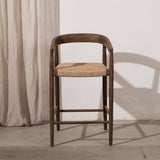 Larah Barstool Walnut - Viro Rope