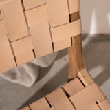 Luka Leather & Teak Chair Natural