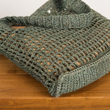 Maro Open Weave Raffia Tote - Mineral