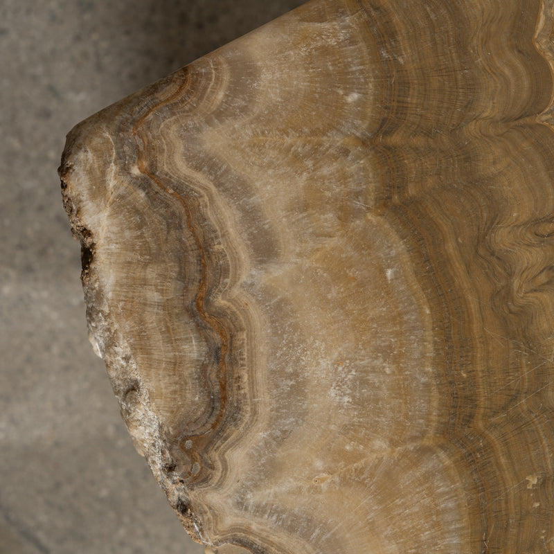 Mekhi Solid Onyx Raw Plinth
